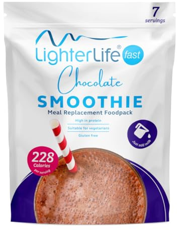 LighterLife Chocolate Smoothie Meal Replacement Powder Mix 280g | Diet Shake | 16g Protein with up to 33% of RDA Vitamins and Minerals | High Protein Meal Shake