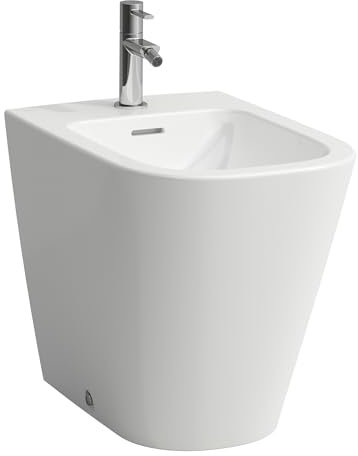 LAUFEN Meda Standbidet, 1 Hahnloch, mit Überlauf, 360x540x430mm, H8321117573021, Farbe: Weiß Matt