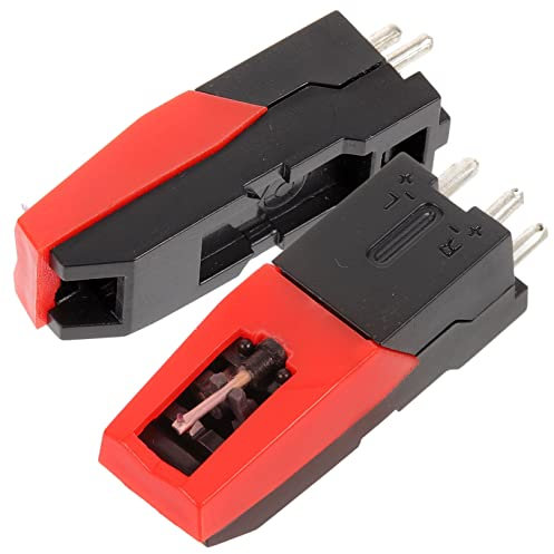 WESIEVYA 2stücke Plattenspieler-stylus Ersatznadeln Aus Kunststoff Für Phonographen Kompatibel Mit Standardinstallation Vinyl-plattenspieler-ersatznadel