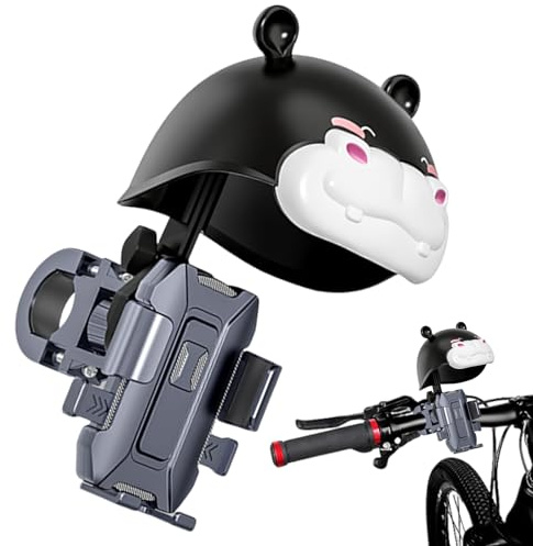 Support de téléphone portable pour moto - Rotation de 360 degrés avec support de casque, pour guidon de pluie pour appareils mobiles, support avec prise sûre pour vélo, moto, vélo sur route |