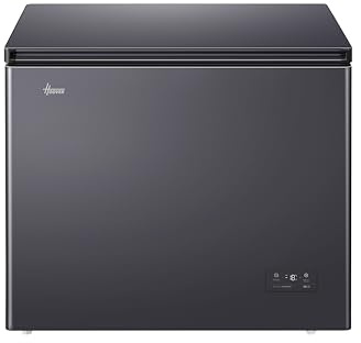 Hoover Free Standing Chest Freezer, 1 Door, Total No Frost, E Class, 200L Total Capacity, Dark Inox 94x57x86.5cm - HONCHQ6T200ESK