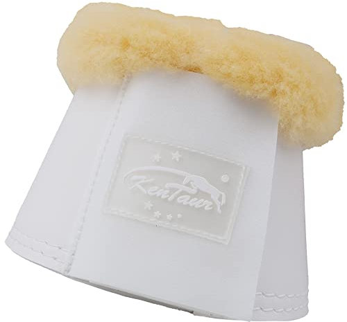 KenTaur Hufglocken mit Fellrand, Größe:XL, Farbe:weiß