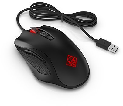 OMEN 600 Gaming Maus (kabelgebunden, bis 12.000 dpi, LED-Beleuchtung; 6 programmierbare Tasten) schwarz