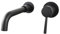 Wall Mounted Bathroom Basin Mixer Tap with 20cm Spout- Matte Black