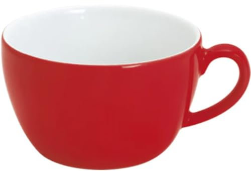 KAHLA 204708A69462C Pronto Colore Cappuccino-Obertasse 0,25 l cherry red|rote Tasse aus Porzellan