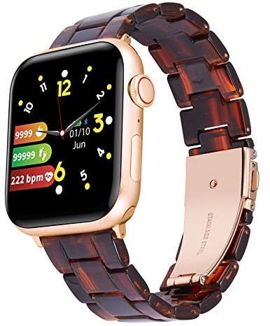 BINLUN Harts ersättningsarmband kompatibelt med Apple Watch Series 6/5/4/3/2/1, SE/Nike/Nike+/Sport/Hermes/Edition 42 mm 44 mm hudvänligt harts klockarmband 22 mm i 14 färger för kvinnor män