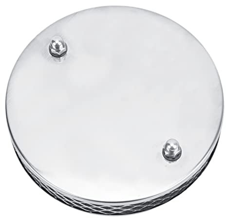 OUKENS Filtre à air rond, filtre à air crêpe à haut débit d'air de voiture, élément de filtre à air chromé A102 pour carburateurs SU HS4 1½ pouce