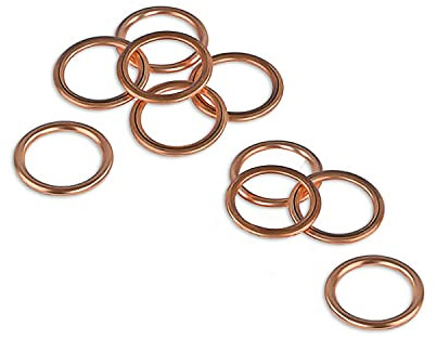 (10 pezzi) Guarnizioni vite di scarico dell'olio, 16 x 22 mm, guarnizioni adatte per C1 C2 C3 C4 C5 Jumper Picasso DS5 Berlingo Duster Sandero Mini 1007 306 307 308 Partner OEM: 7703062062