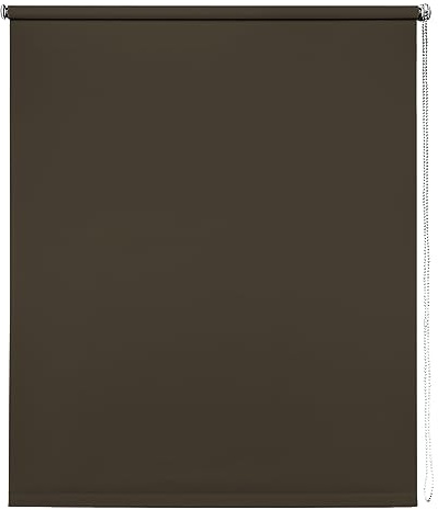 Chocolate Thermal Blackout Roller Blind - 130cm width x 165cm drop | Chocolate thermal blackout roller blind. 130cm width x 165cm drop. Suitable for recess or face fitting. Energy efficient.