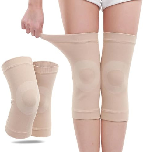 SCJJZ Rodilleras,Rodilleras para Mantener el Calor, Rodilleras Transpirables ultrafinas adecuadas para Artritis, recuperación de Lesiones, Deportes, Carrera y Fitness.Unisex (M)