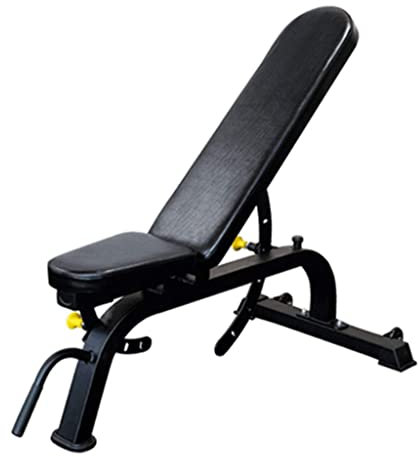 Decline Bänkpress Fitness Sit Up Bänk, Sit Up Bench Elite Med Reverse Crunch Handtag För Magövningar Och Justerbara Höjdinställningar Squat Rack ，Black