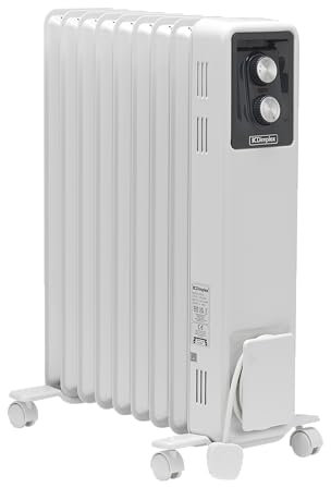 Dimplex 2KW Oil-Free Column Radiator, White – Adjustable Thermostat & 3 Heat Settings, 3 Year Warranty, Energy Efficient Electric Heater for Home & Office Use, ECR20