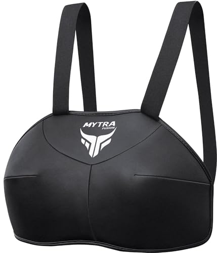 Mytra Fusion Paraseno Donna per Arti Marziali, Boxe, Taekwondo & Karate – Protezione Corporea Sportiva Leggera per Allenamento e Sparring Femminile (Nero, S/M)