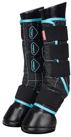 LeMieux Crystal Cool Water Boots - Water-Reactive Crystals - Sold in Pairs - Black - Medium