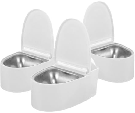 RUNROTOO Cenicero Creativo de Pared para Baño y Oficina con Tapa Abatible, sin Necesidad de Taladro, Material PP y Acero Inoxidable, Fácil de Limpiar y Almacenar