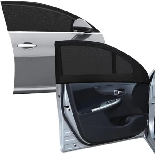 YDSTNiu 4 Pezzi Parasole Auto per MG ZS Hybrid+ (2024-2026), Zanzariera per Finestrino Laterale Protezione Insetti Traspirante Rete Zanzariera Tendina Parasole