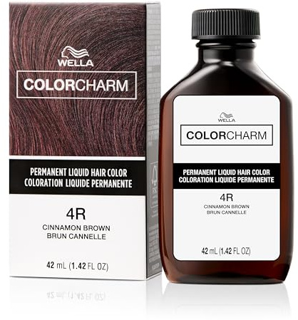 COLORCHARM Permanent Liquid Hair Color for Gray Coverage, Brown