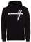 Rammstein Herren Kapuzenpullover Weisses Kreuz Offizielles Band Merchandise Fan Hoodie schwarz mit mehrfarbigem Front und Back Print (S)