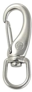 Karabinerhaken mit Wirbel Wirbelkarabiner aus Edelstahl A4 45mm-130mm (60mm)