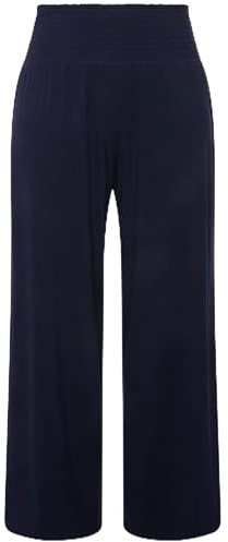 Ulla Popken dam Marlenehose, Weites Bein, Breiter Elastikbund Marlenebyxor, vida ben, bred elastisk linning