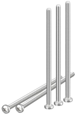 DTGN M3x60mm Viti a Testa Cilindrica, 30pz in Acciaio Inossidabile 304, Attacco Phillips, Filettatura Metrica Grossa, Finitura Lucida, Kit di Viti Bulloni