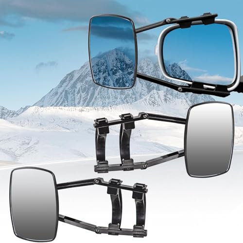 ASIAD Specchietto per roulotte, specchietto ausiliario Universale Auto, Il Traino dell'auto, Angolo cieco Regolabile Camper e Tutti i Tipi di Veicoli Comuni,A