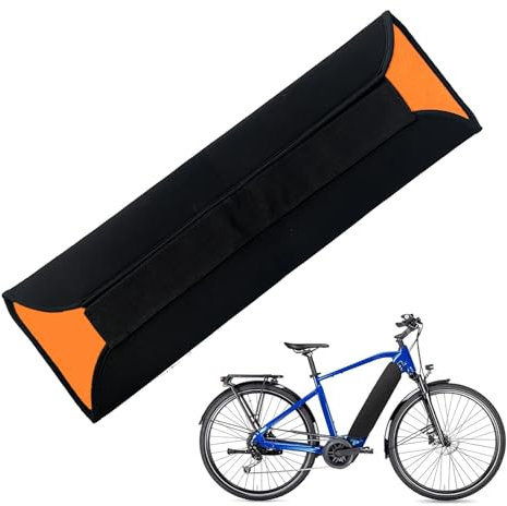 E Bike Akku Schutzhülle,Thermoschutzhülle fürs E Bike,Neopren Akku Schutz,28-36cm Umfang,E bike zubehör,Rahmenakku fahrrad abdeckung,Universale Passform Lackschutz für integrierte,Erhöht Laufzeit