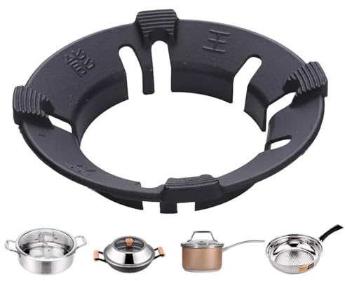 Support de cuisinière à gaz, accessoire de cuisinière électrique | Protection de four, insert anneau de cuisinière, grille de cuisson UniversAal en fonte, accessoire pour la cuisson, le barbecue