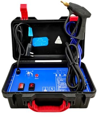 Limpiador a vapor, Limpiador de for cocina doméstica, limpiador alta presión, máquina limpieza aire acondicionado, lavadora Para pisos y coche(Blauw)