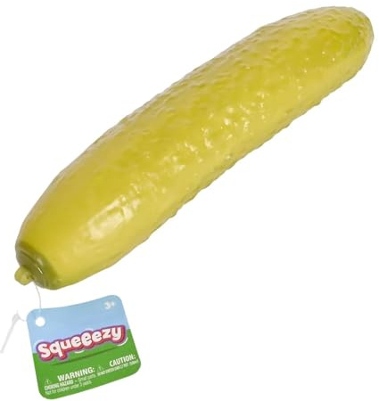 Sunny Days Squeezy Pickles, Dynamic Wobble Feature, 25cm, Pickle, Pickle Ball, Interactive Sharing Fun, För Pojkar Flickor Män Kvinnor Studenter Hemmakontor Klassrum Arbetsstudie