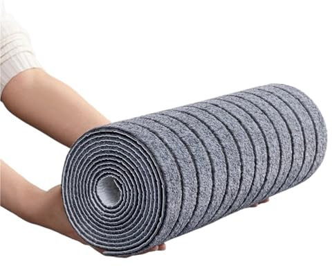 Losetas de moqueta autoadhesivas 2 rollos de tapete autoadhesivo SXP for pared y suelo, reutilizado lavable, apto for todo tipo interiores para Oficina(Grey-black,40x60cm-2rolls)