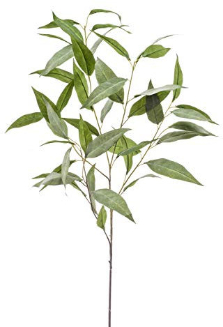 artplants.de Plastic privet branch JUSTEL, green-grey, 95cm - Artificial Ligustrum plant spray/Faux stem
