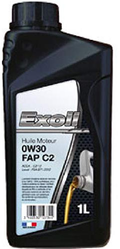 Huile Moteur EXOIL 0W30 C2 spéc. PSA 1L (bidon)