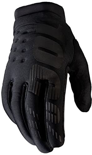 100% GUANTES Unisex Brisker Handschuhe, Black (schwarz), XL