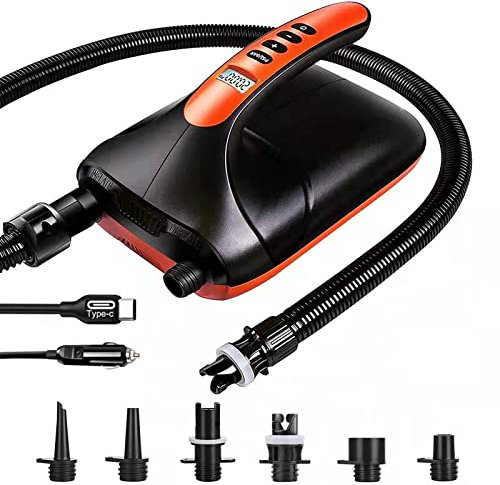 20 PSI SUP-Pumpe, elektrische Luftpumpe, wiederaufladbare Inflation und Deflation, Dual-Use-Paddle-Board-Pumpe, elektrische SUP-Pumpe für Paddle-Board/Boot, Pool, Wassersport