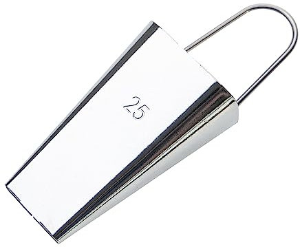 vhbw Schrägbandformer 25 mm für Nähen, Quilten - Bias Tape Maker, Edelstahl/Kunststoff, Blau, Silber