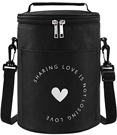 Mecctuck Borsa Termica 9L, Borsa Pranzo, Borse per il Pranzo Impermeabili, Borsa Termica Pranzo Portatile, Borsa da Picnic con Tracolla Regolabile per Ufficio,Scuola,Barbecue,Escursionismo（Nero）
