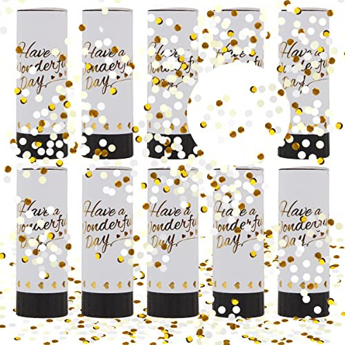 Konfettikanone Geburtstag, XiXiRan Konfetti Popper Hochzeit, Konfetti Gold, Party Popper Konfetti, Party Konfettikanone Weiß, Konfetti Pistolen Set, Confetti Cannons, Konfetti Bombe (Weiß)