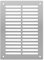 ADGO Gitter Tubond 3mm Aluminiumverbundplattengitter Silber gebürstet Witterungsbeständig Außen- oder Inneninstallation Außendimension (20x30), Innenmaße (16x26)