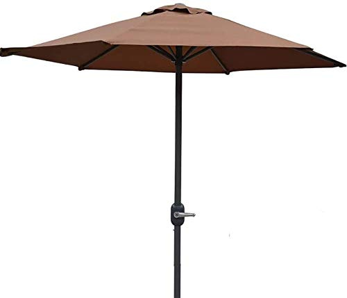 CCKUYT Parasols de Jardin d'extérieur Parasols de Jardin Parasol de Table d'extérieur de 6 Pieds avec manivelle 6 Baleines en Fer Parasol de marché pour Piscine Plage Jardin Restaurant