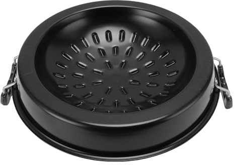 Ejoyous Thai Bbq Grill Pan Thai Lao Korean Style Bbq Grill Topper with Hot Pot for Gas Stove Charcoal Outdoor Cooking Home Use (35cm/13.78in Black)