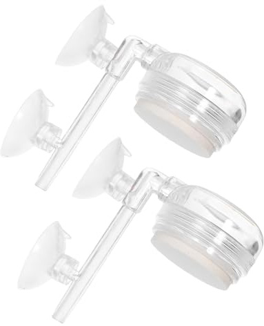 GLEAVI Pierre Diffuseur Nano-Bulles pour Aquarium 2 Pièces Disque à Bulles à Basse Pression Silencieux Aérateur d'Oxygène pour Eau Douce et Marine Diffusion Stable pour Maintien Santé