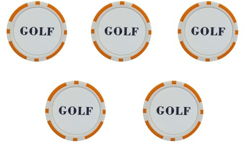 OAEPG Golfs Marker con Cap Hat Clip Training Aiuto Adesivo Epossidico Marcatore Palla Golf Accessori Personalità Golf Ball Marker