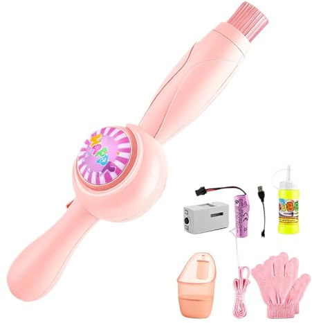 Bubble Wand Toy - Fog Bubble Machine | Elastisk Studsande Bubbelstav, Laddningsbar Dimmaskin Med Färgade Lampor, Utomhussommarstrandleksaker För Barn Från 3 År Och åt, Födelsedagsfester, Semesterpr