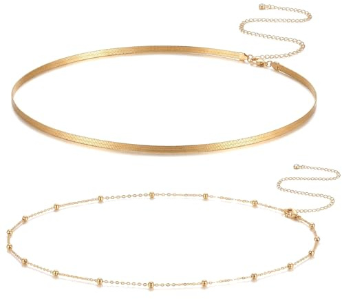 1 Pcs Belly Chain Adjustable Dainty Layered Snake Waist Chain Waterproof