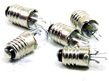 POPESQ® 5 Stk. x Glühlampe E5 E5.5 Lichtbirne 12V 50mA #A4600