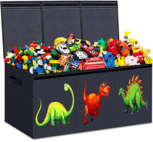 Coffre à jouets pour garçons, boîtes à jouets pour enfants, très grand, boîte à jouets pour garçons et filles, boîte de rangement de jouets pour enfants, paniers de rangement pour crèche, salle de