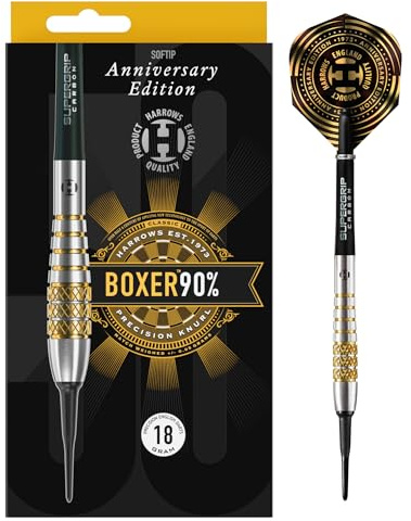 Harrows Boxer Bomb 90% Soft Tip - Fléchettes Pointe Plastique