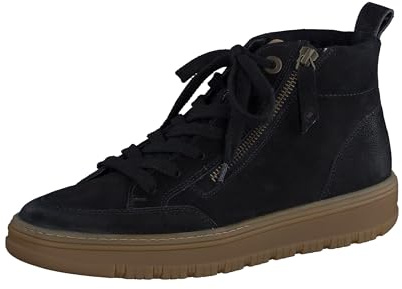 Paul Green Damen, Frauen High-Top Sneaker,schnürschuhe,high top Sneaker,Sneaker-Stiefel,Halbschuhe,straßenschuhe,Schwarz (Black/SISAL),40 EU / 6.5 UK