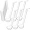 20Pcs Small Plastic Ladle, 20cm Clear Mini Ladle 1 oz Punch Bowl Ladle with Long Handle Serving Sauce Spoons for Kitchen Buffet Dressing Toppings Soup Cocktail
